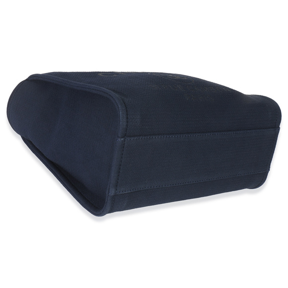 Chanel 23A Navy Mixed Fibers Large Deauville Tote - Picture 8 of 8